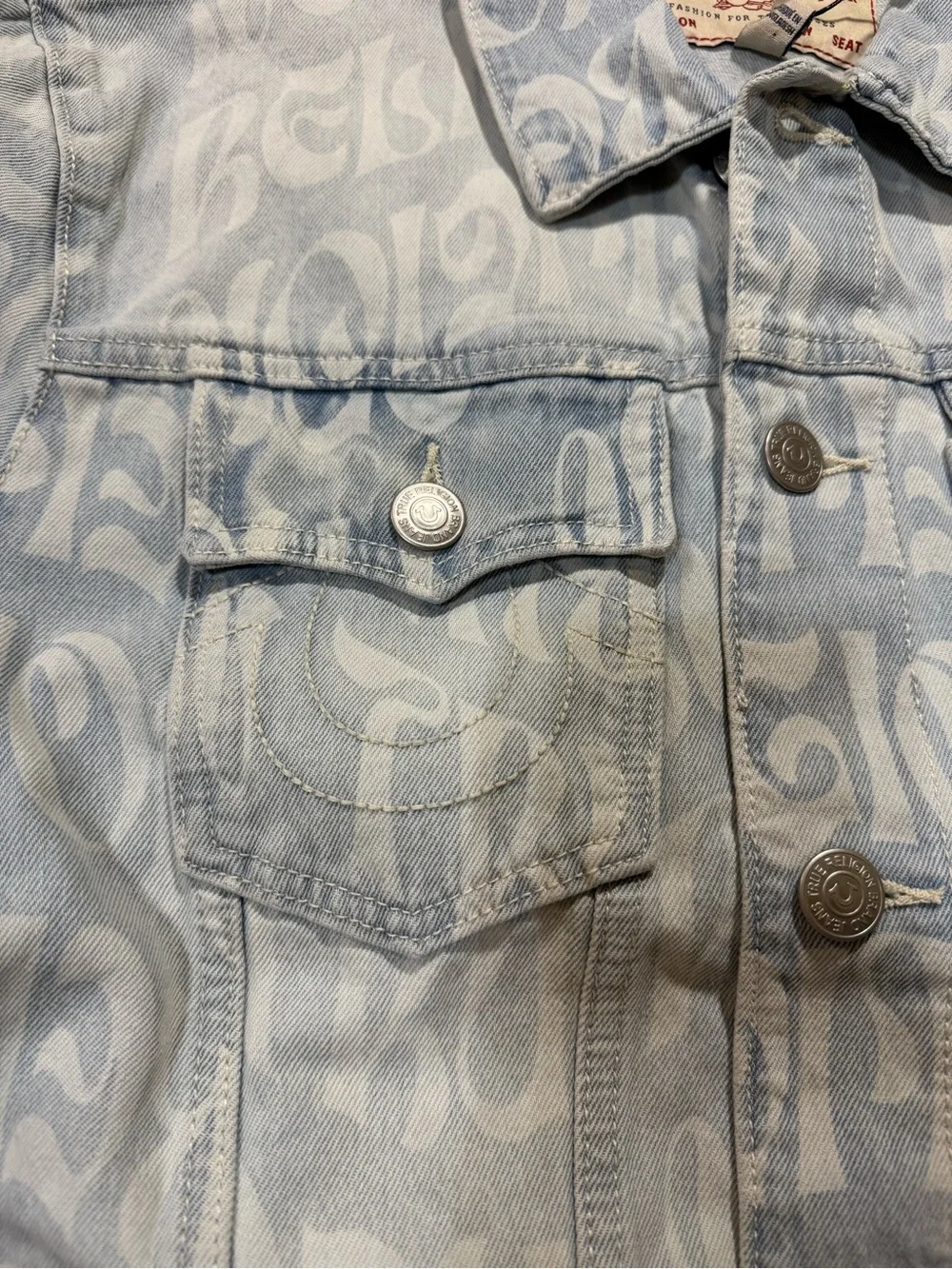 True Religion Jesse AOP Trucker Jacket NWT Mens